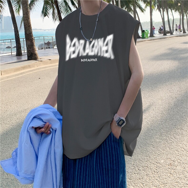 量大图低自动【有货】纯棉背心HD019-1-BX2567-P20，男装背心/马甲，电商019-1