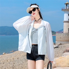 时尚防晒衣女2025新款夏季宽松显瘦百搭休闲轻薄外套女短款小个子，女装防晒衣，可可小西