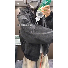 现货高品质美式冬季重磅座山雕大毛毛领pu皮棉衣男女加厚外套，男装皮衣，电商A486-1
