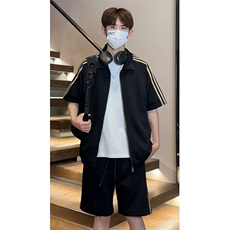 夏季开衫T恤短裤运动套装T3656上衣特P40控78/DK8608特P26控49，男装牛仔裤，电商A007