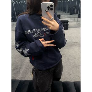 RT16P58美式复古套头星星卫衣图片