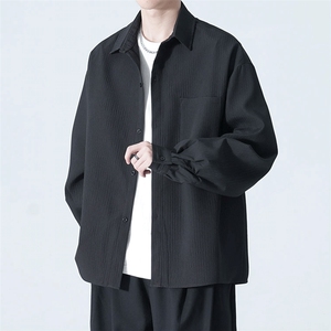 现货 衬衫男款春秋季新品上衣设计感长袖小众外套潮CS001-特P38图片