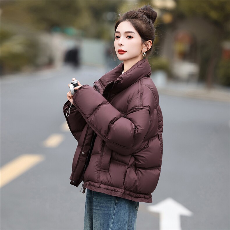 设计感高品小个子羽绒服女短款2025冬季新款法式高级感白鸭绒外套,女装羽绒服,意芙