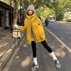 新款主推派克冲锋衣保暖外套2670-P265-K388，女装短外套，2C129