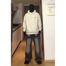 【高品质现货】春季裂纹烧花黑色牛仔裤P60-控88，男装牛仔裤，星座610A