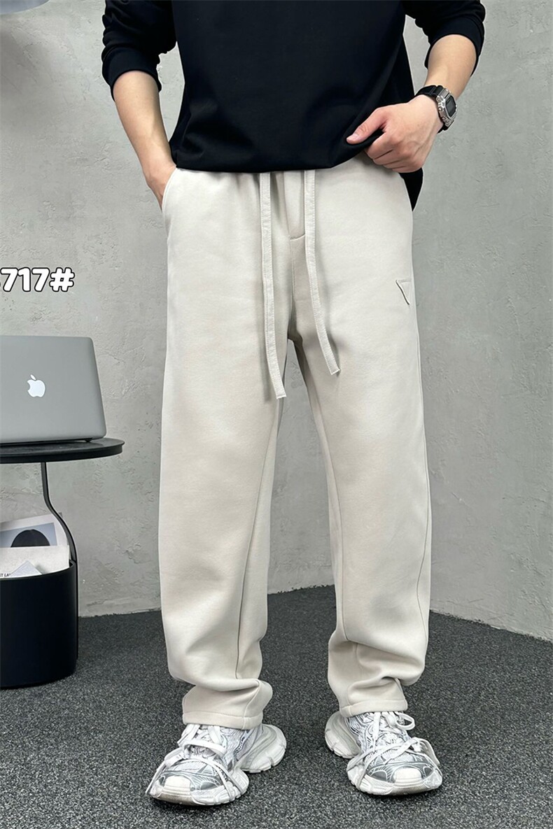 男宽松贴标休闲长裤潮流百搭阔腿裤A329-K8717-P65,男装休闲裤,电商A329