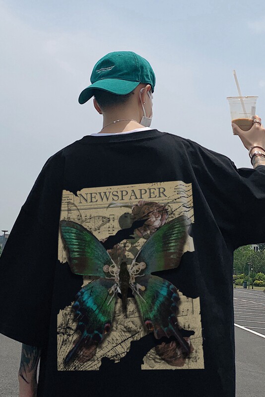 印花棉T280克直播供货220克重磅精品棉XZ301B-JB5105-P28,男装T恤,星座301B