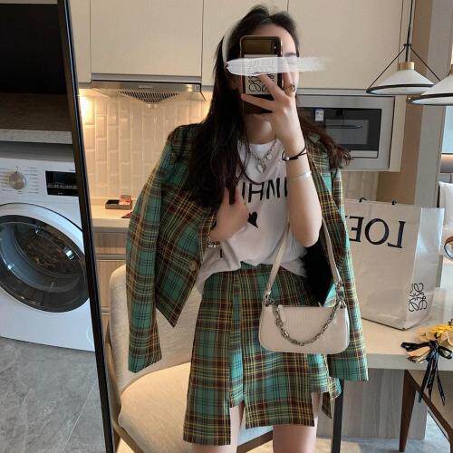 1204格子套装，女装职业装，XTZ style