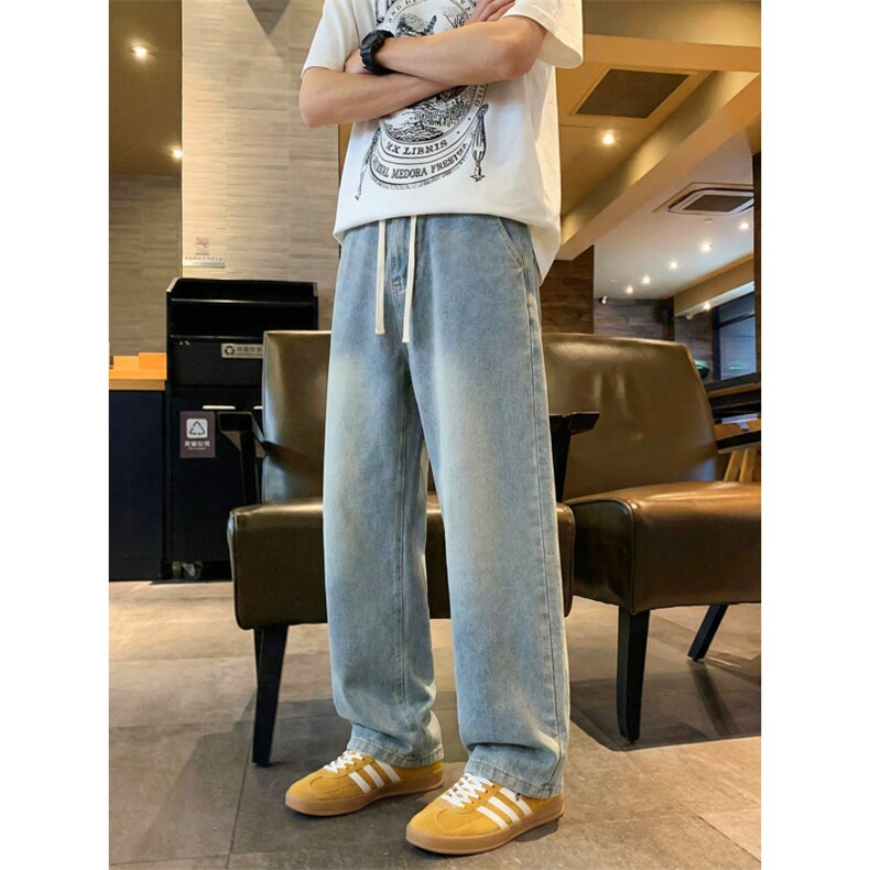 TP28美式潮流高街2026新款秋冬装宽松直筒牛仔裤男款休闲，男装牛仔裤，星座302A-2