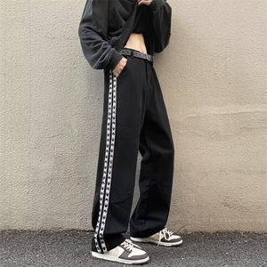 小众织带牛仔裤男女新款美式街头裤子  NK541 P35图片