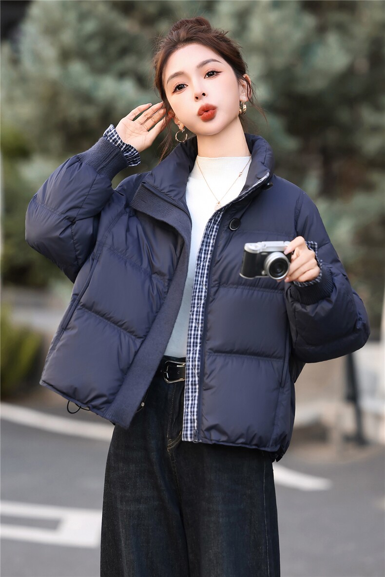 2025冬装新款时尚保暖优雅范羽绒服,女装羽绒服,鑫鑫格