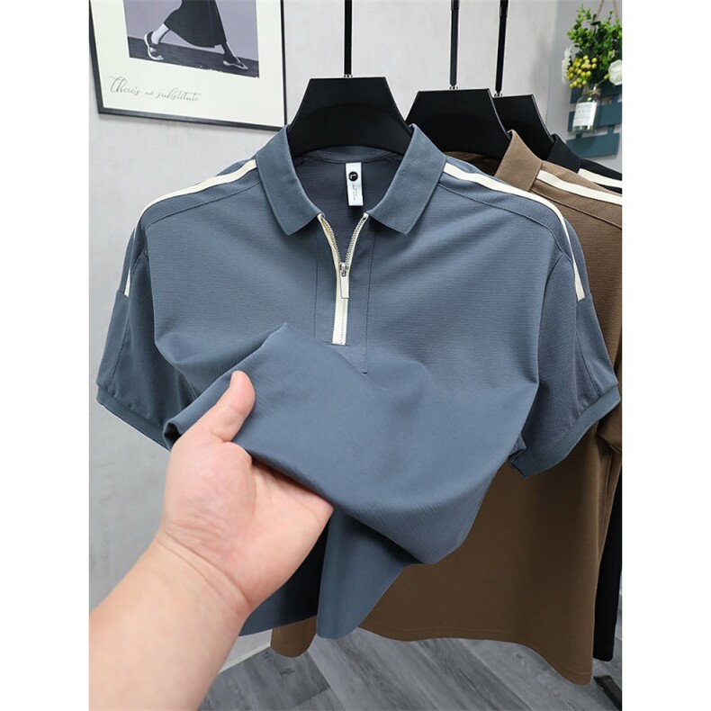 网图现货男士夏季时尚翻领短袖T恤R695-P35,男装T恤,星座1005-4