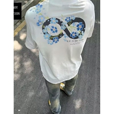 韩系25年夏新款韩版立体小花简约正T恤五分袖TD0205，男装T恤，星座1116A（原606A-3）