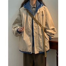 春秋假两件冲锋衣外套女防风外衣大码棒球服工装夹克TC8868P58，男装夹克，星座1013-5