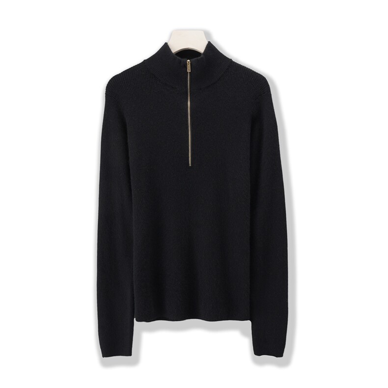 2025年夏季常规款通勤开衫单件长袖拉链时尚百搭针织衫开衫纯色，女装针织衫/毛衣，绒崒