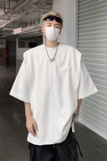 男装短袖t恤24夏抗皱潮牌假两件上衣男生体恤XZ514-2-202424-P58，男装T恤，星座514-2(原B239)