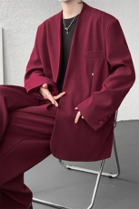 韩版休闲西装套装外套高级痞帅宽松韩版西服外套西裤整套搭配P140，男装西服，电商B319