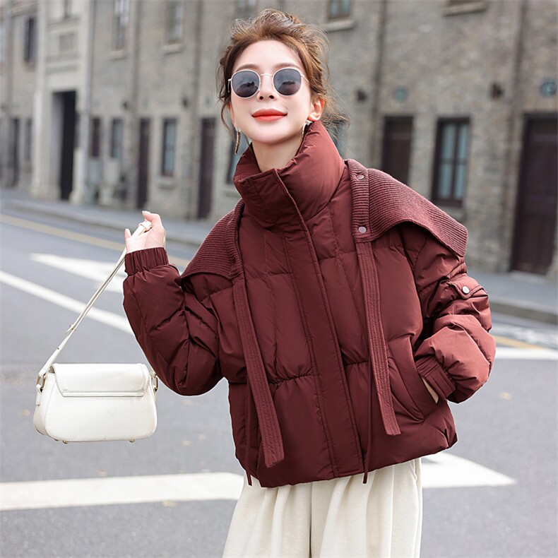 高级感欧货短款羽绒服女冬季2025新款韩系潮流设计感白鸭绒外套潮,女装羽绒服,意芙