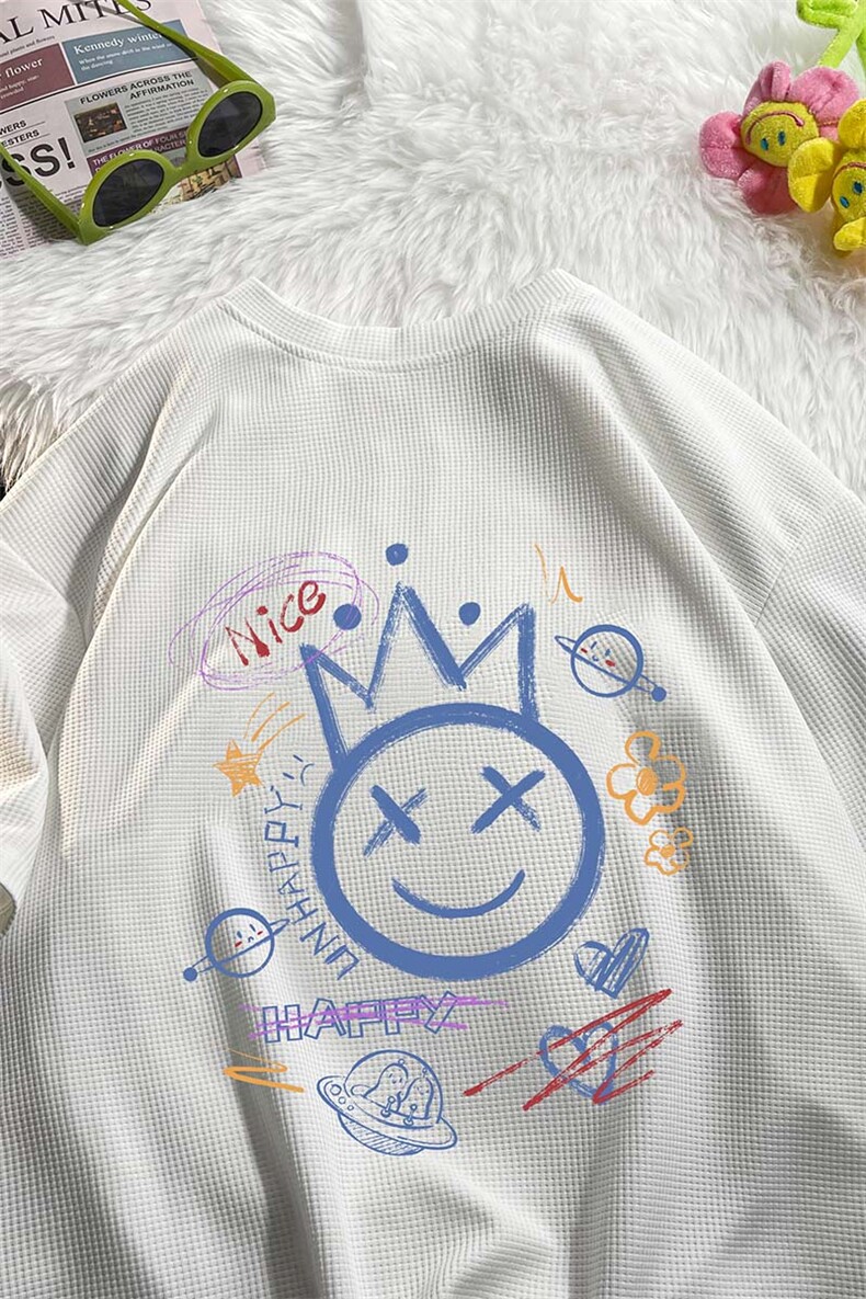 HT73180-P22华夫格t恤男短袖男大码五分袖毛毯,男装T恤,电商A040