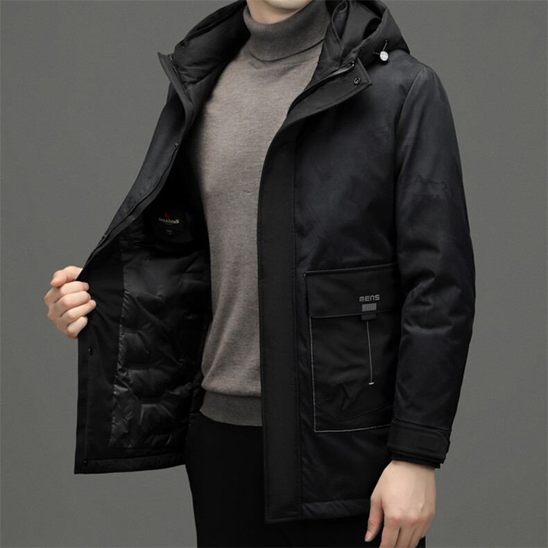 BNA2191钱塘2020-2冬季厚款新款连帽百搭中年男士百搭羽绒服P255,男装羽绒服,钱塘207-2