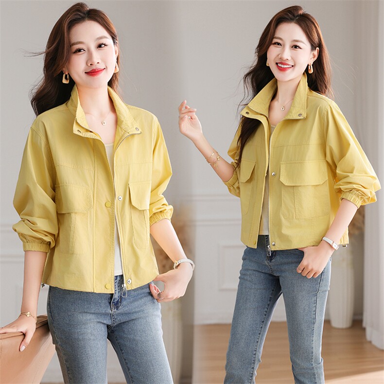 外套女短款春秋2025新款韩版宽松小个子休闲夹克时尚气质棒球服潮，女装短外套，芙芮