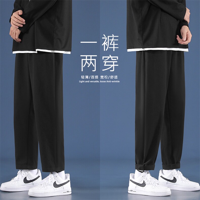 百搭简约2022舒适休闲风九分运动裤  K626-P34图片