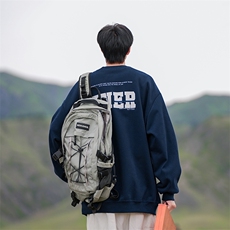 B225-A6450-P46-X59-印花圆领卫衣-聚酯纤维，男装卫衣，电商B225