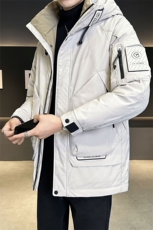 中长款羽绒服男冬季2025新款连帽加厚外套C317-Y81825-P245，男装羽绒服，电商C317