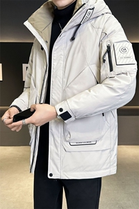 中长款羽绒服男冬季2025新款连帽加厚外套C317-Y81825-P245图片