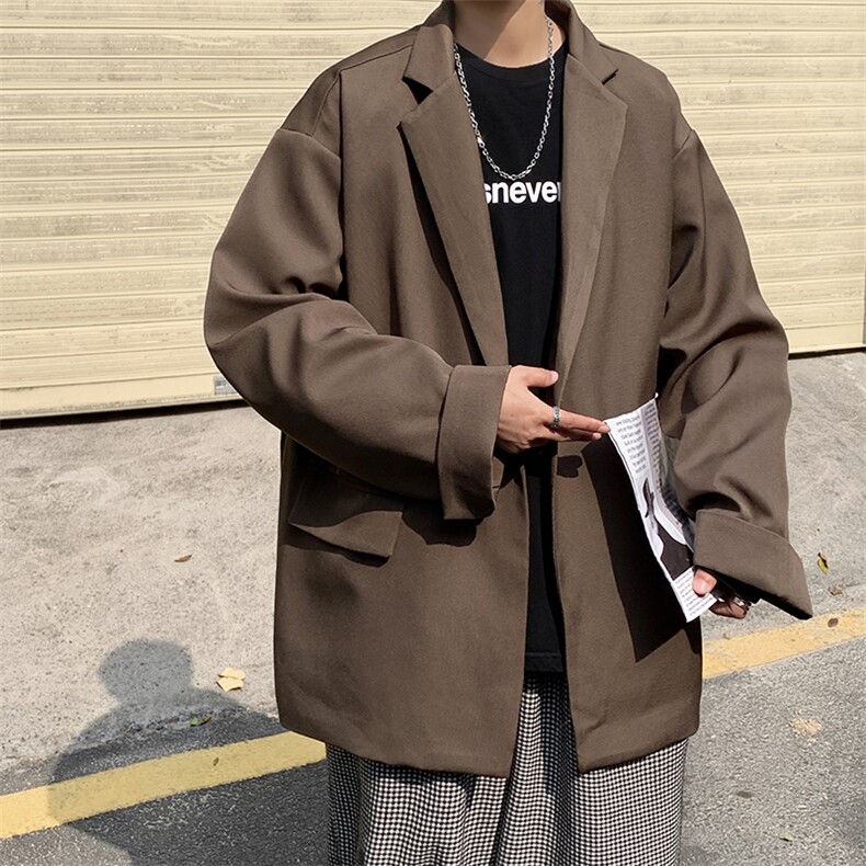XZ213-19XZ08-P88控108港风大码oversize痞帅休闲西装痞帅外套,男装西服套装,星座213