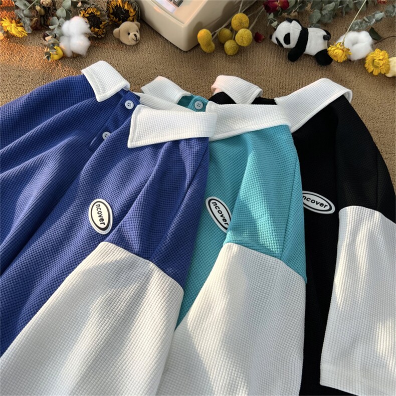 特P38控68华夫格POLO衫夏季中性风短袖T恤上衣PL221,男装Polo衫,电商B370