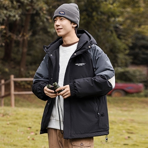 新款冬季棉衣潮牌撞色羽绒棉服情侣加厚棉袄外套A436-5972-P130