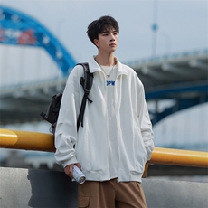 秋季现货开衫卫衣男立领宽松男针织男夹克DSA157B-W6490-特P55，男装夹克，电商A157B