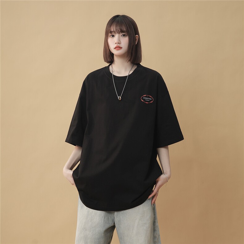 2025夏季新款T1071印花短袖T恤宽松P25控38220克100棉,男装T恤,电商A148-1