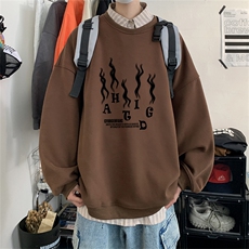 特P25控48秋冬新款男士圆领卫衣宽松休闲日常百搭上衣WQ2426，男装卫衣，电商B370