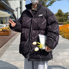 新款双面穿棉服宽松时尚港风青少年棉袄外套MY20815P-60，男装棉衣，电商A128