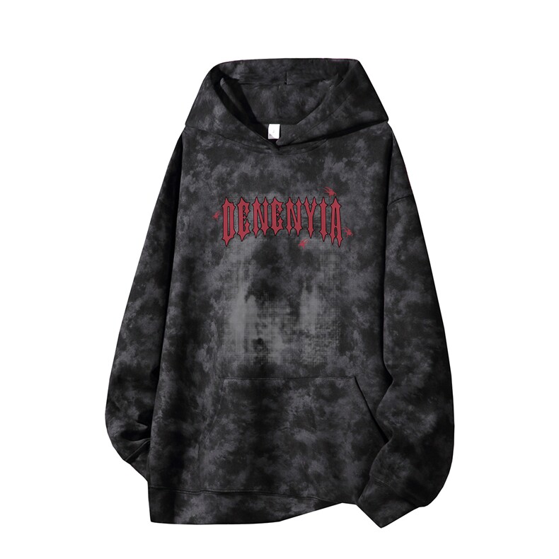 得物供货、重磅420克现货麂皮绒扎染卫衣HD019-1-WL25399ZR-P45,男装卫衣,电商019-1