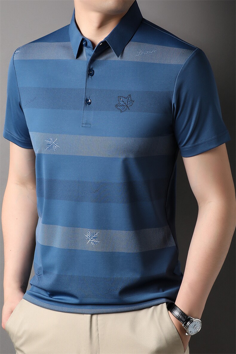 新款男士夏季短袖T恤男翻领领休闲POLO衫潮流宽松男装HP6112-P45,男装T恤,星座1105-3