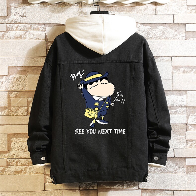 牛仔夹克男大码牛仔外套男茄克 NJ77240-P60 加绒款-P75图片