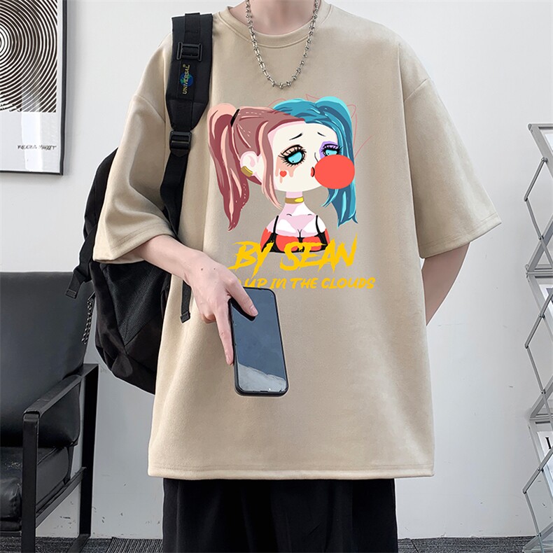 麂皮绒短袖t恤男大码半袖男JD82298-P25,男装T恤,电商A040
