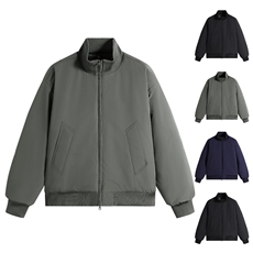 冬季美式高街立领棒球棉服飞行夹克棉衣短款外套男MY1030-P65，男装棉衣，星座1402-1