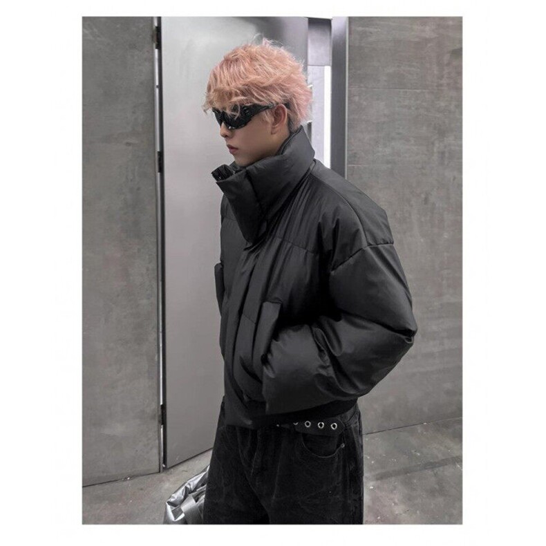 美式复古立领短款加厚棉服外套男女冬季小众高级感cleanfit棉衣潮,男装夹克,星座506A
