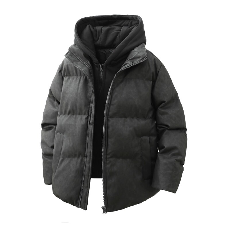 支持二开假两件PU皮绵服皮棉衣外套男8573-P90控13885733-P102,男装棉衣,电商A441