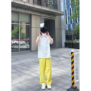 24年春夏季水洗高街vibe直筒宽松阔腿五色牛仔裤NZ2310-P55控78图片