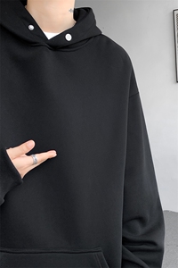 8XL-M 美式连帽卫衣男高级感外套hiphop特大码上衣潮WY10P55控78图片