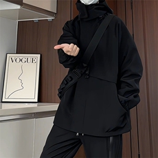 JK9086/P75秋装新款个性可拆卸帽子外套男防风防水冲锋衣夹克男，男装夹克，电商A141