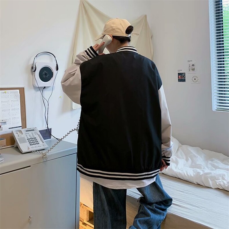 男装棒球服夹克休闲百搭2025秋季新款宽松ins潮流韩版运动外套男,男装夹克,星座1210-1