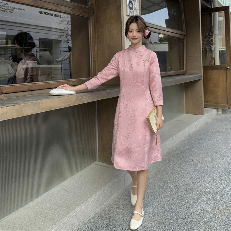 2026年春季女装女士精品唐装民族服装舞台服装唐装,女装连衣裙,凡歌灵