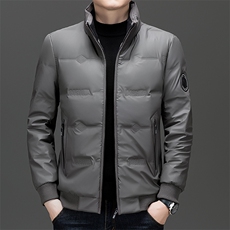 羽绒服男冬季中老年立领内胆羽绒外套爸爸装加绒加厚羽绒服防寒服，男装羽绒服，电商B212（原钱塘6029）
