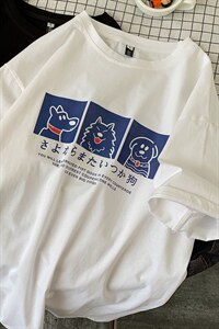 高点击高转化 中性风短袖t恤纯棉学生宽松 416B-1-DT91-P25 限39图片